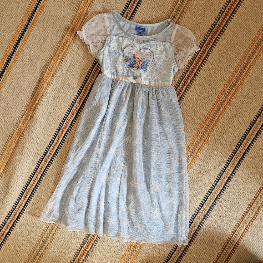 Disney Blue and White Frozen 3T Nightgown